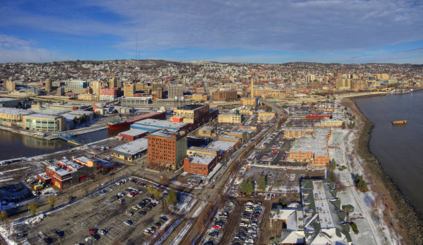 istock Canal Park in Duluth is a popular place even during Winter 949700548