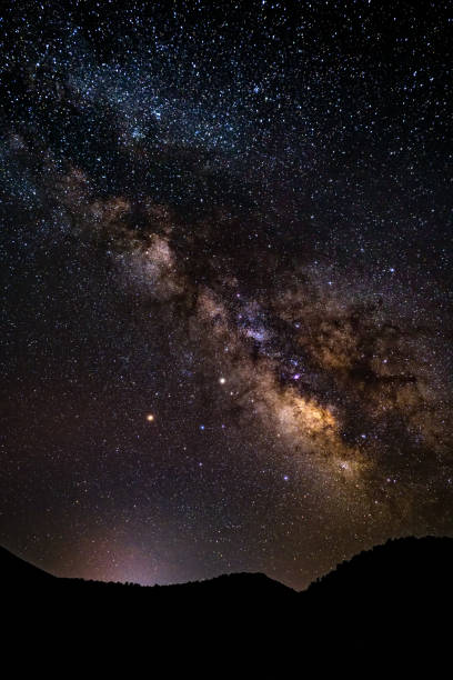 istock Night SKy with Milky Way Galaxy Scenic Mountain Landscape 949710918