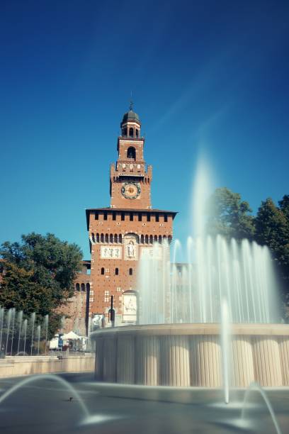 istock Sforza Castle fountain 949719840