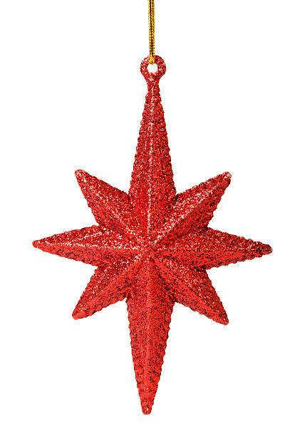 istock red christmas star isolated on white 94972860