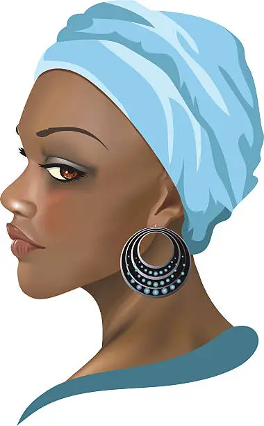 Vector illustration of African American Woman Illustration