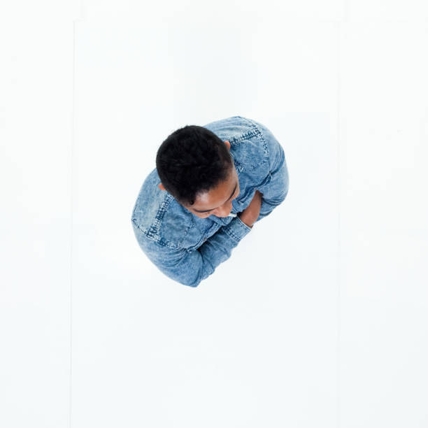 istock Top view of African American man 949736890