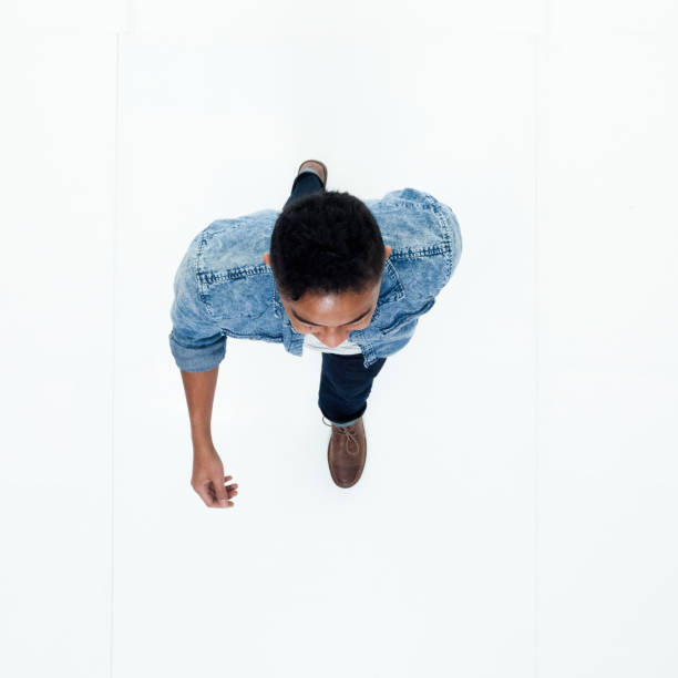 istock Top view of African American man 949737014