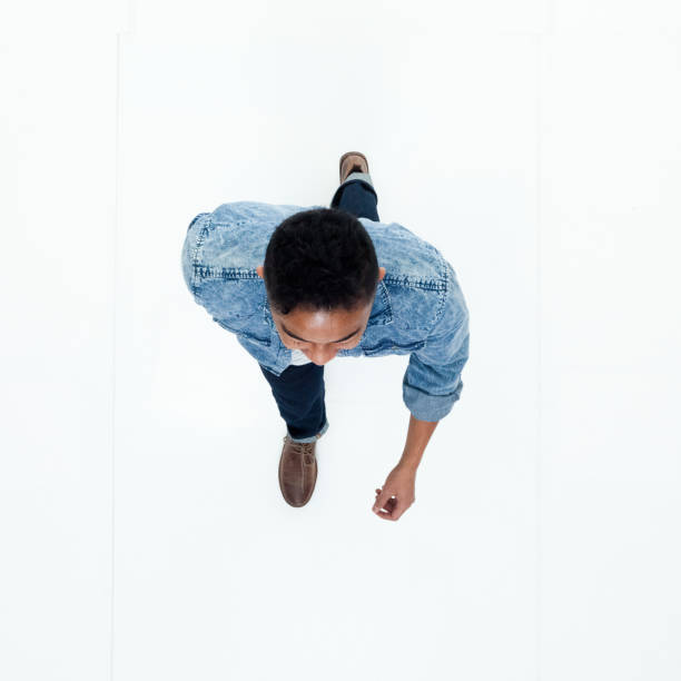 istock Top view of African American man 949737026