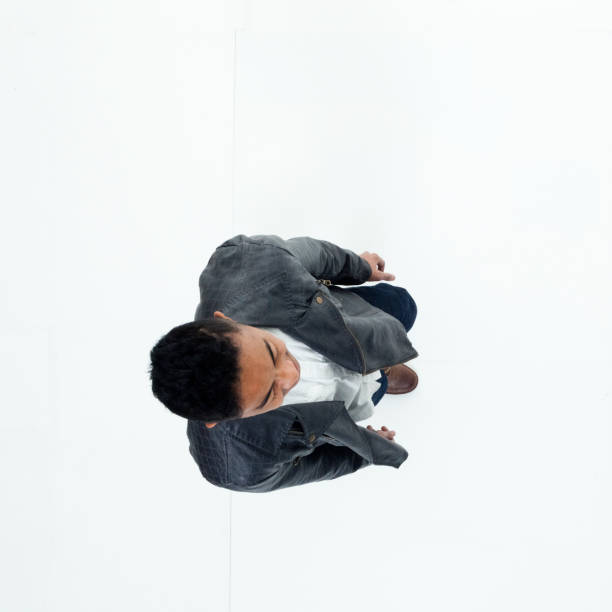 istock Directly above view of African American man 949737102