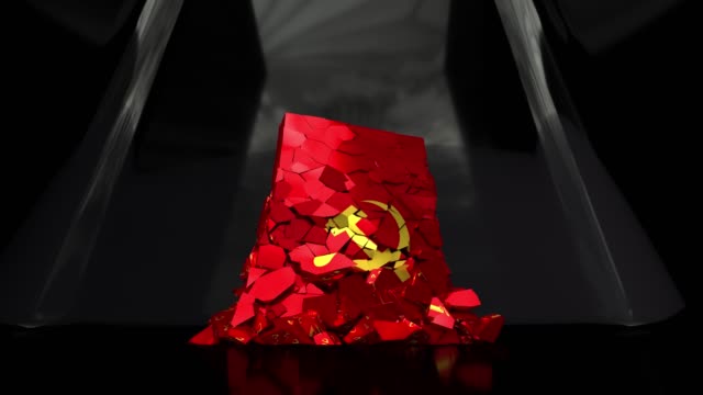 Communist communism flag russia ussr soviet cold war socialist hammer sickle 4k