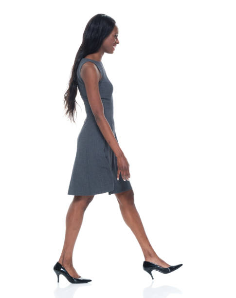 istock Black businesswoman walking 949743002