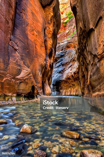 Zion Canyon Narrows Stock Photo - Download Image Now - Zion National Park, Zion Narrows, Utah