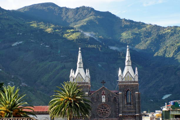 istock Spires and front facade of a church 949748194