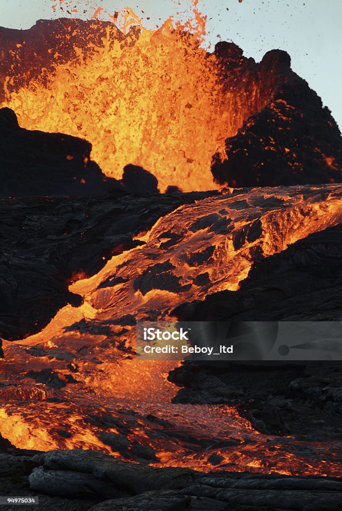 Erupção do Vulcão - Foto de stock de Entrar em Erupção royalty-free