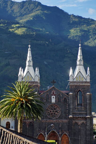 istock Spires and front facade of a church 949756860