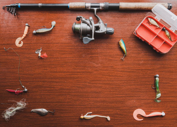 istock set of artificial baits for pike fishing lies on table 949758986