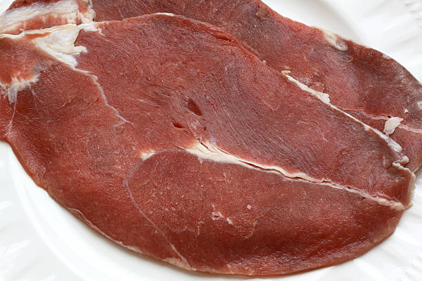raw veal stock photo