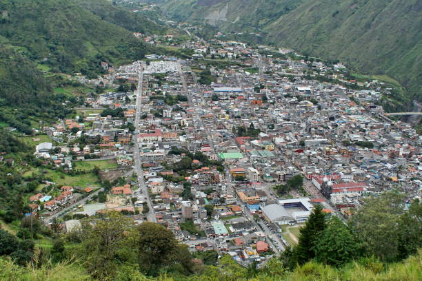 istock Overhead view of Banos, Ecuador 949769792