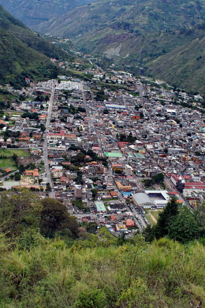 Overhead view of Banos, Ecuador