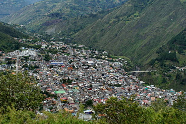 istock Overhead view of Banos, Ecuador 949774866