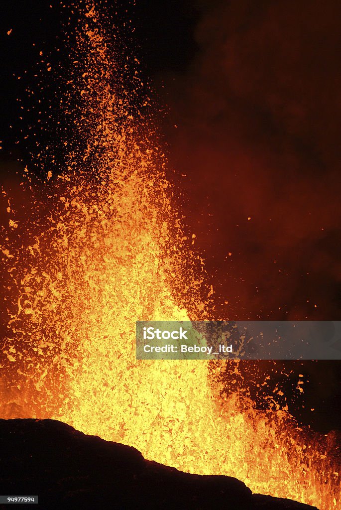 火山噴火 - カラー画像のロイヤリティフリーストックフォト