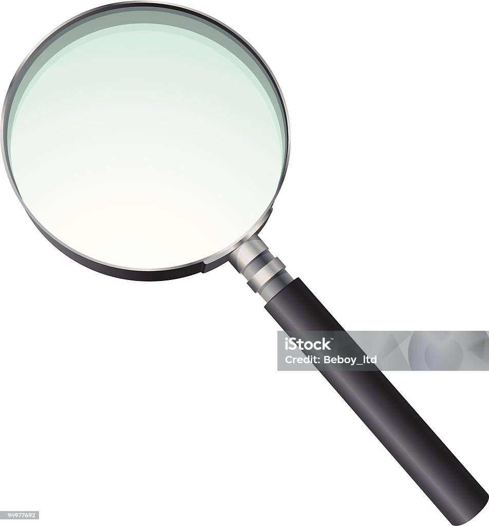 Magnifying Glass  Black Color stock vector