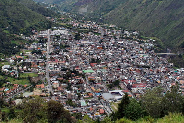 istock Overhead view of Banos, Ecuador 949779632