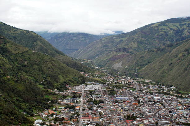 istock Overhead view of Banos, Ecuador 949782364