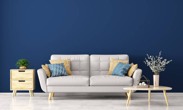 istock Modern interior of living room with sofa 3d rendering 949787346