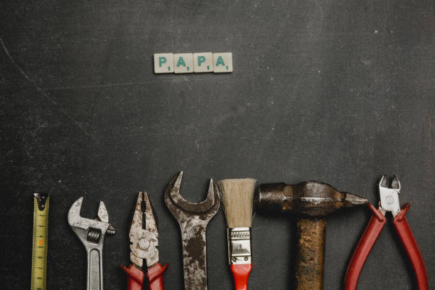 istock Fathers day concept - I Love Papa texts with letters 949790234