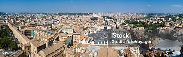 Rome And Vatican City Stock Photo - Download Image Now - Rome - Italy, Aerial View, St. Peter's Basilica - The Vatican