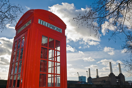 Old Fashioned Telephone Booth