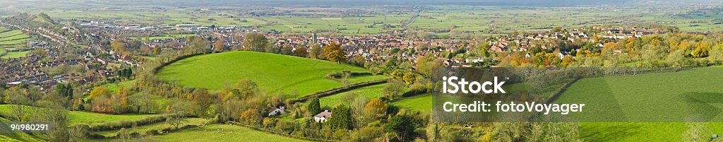 panorama de cidade e do país - Royalty-free Agricultura Foto de stock