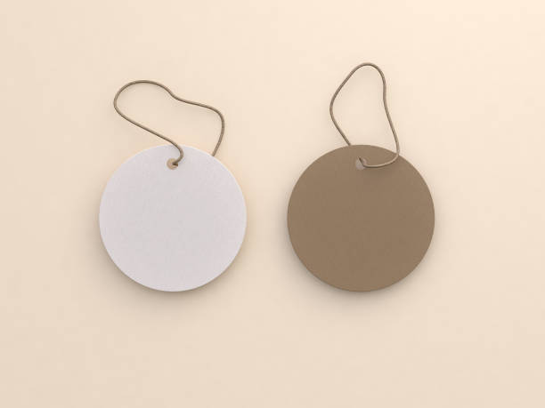 istock circular paper craft tag on soft cream background 3d rendering 949808994