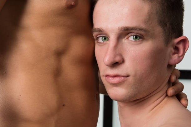 istock Two sexy guys. Love, passion and relationships. 949809384