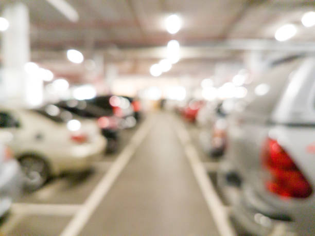 istock car in parking at department store 949811722