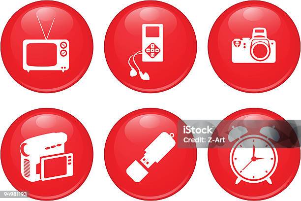 Vetores de Conjunto De Ícones De Mídia e mais imagens de Antena - Equipamento de telecomunicações - Antena - Equipamento de telecomunicações, Barulho, Brincar