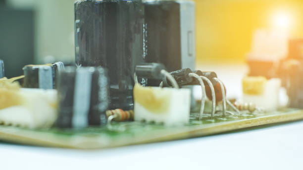 istock close up on ele tronic board technology background concept. 949828130