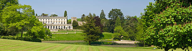 país manor panorama - english culture mansion non urban scene hotel - fotografias e filmes do acervo