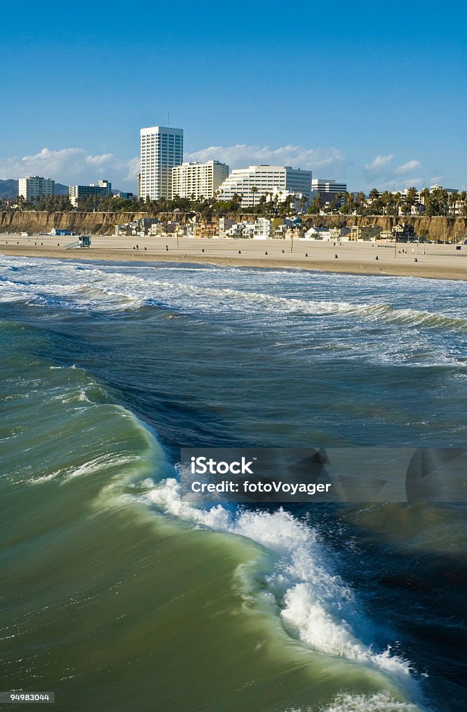 Santa Monica Surfen LA - Lizenzfrei Amerikanische Kontinente und Regionen Stock-Foto