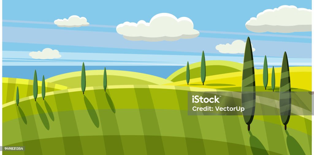 Ilustración de Paisaje Rural Encantador Pasto Estilo De Dibujos Animados Ilustración Vectorial y más Vectores Libres de Derechos de Búfalo Africano - iStock Ilustración de Paisaje Rural Encantador Pasto Estilo De Dibujos Animados Ilustración Vectorial y más Vectores Libres de Derechos de Búfalo Africano - iStock