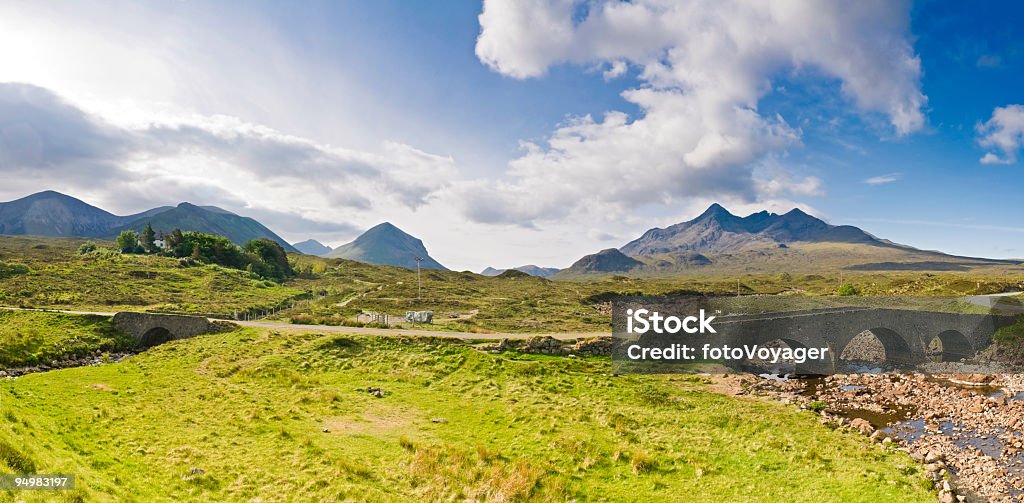 Dramatic peaks rustic road  Landscape - Scenery Stock Photo