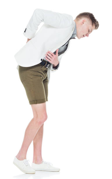 istock Handsome young man with backpain 949833960