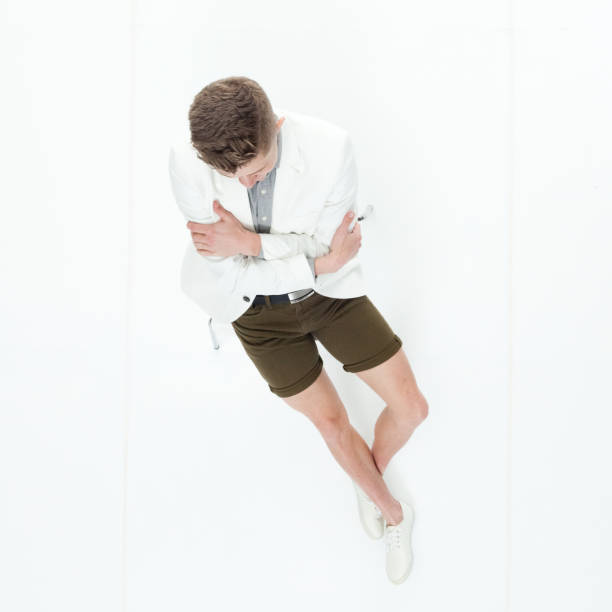 istock Above view of young man sitting 949845350
