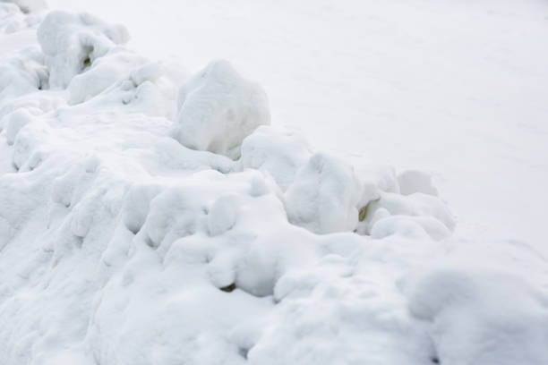 Free picture: Snowy landscape, an accumulations of snow on ground, wavy ...