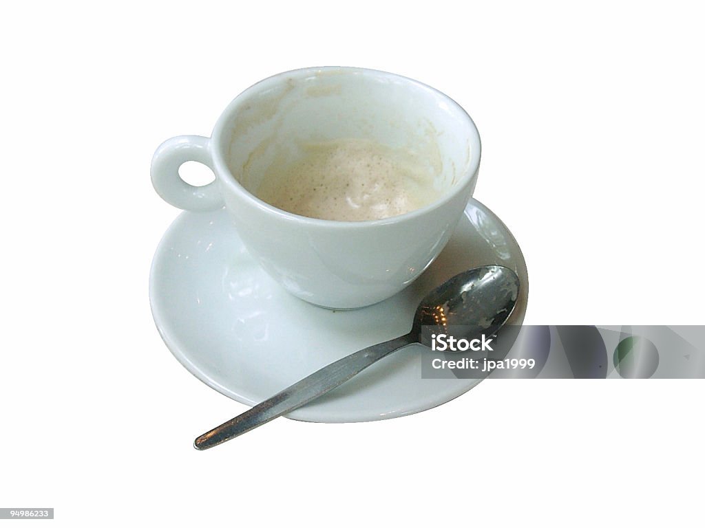 Copo vazio de cappucino. - Royalty-free Amizade Foto de stock