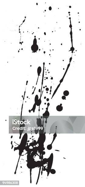 Motivo A Schizzi - Immagini vettoriali stock e altre immagini di Imbrattato - Imbrattato, Petrolio, Bianco e nero