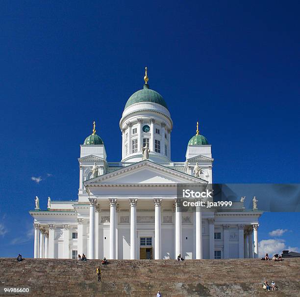 Helsinki Cathedral Stock Photo - Download Image Now - Architectural Dome, Blue, Building Exterior