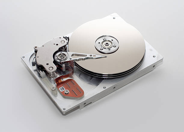 オープンハードドライブ - hard drive computer part hardrive disk ストックフォトと画像