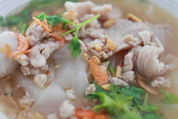 istock White Rice Noodle pork Soup and shrimp 949875732