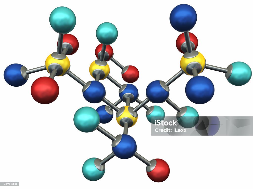 분자 모델 - 로열티 프리 0명 스톡 사진