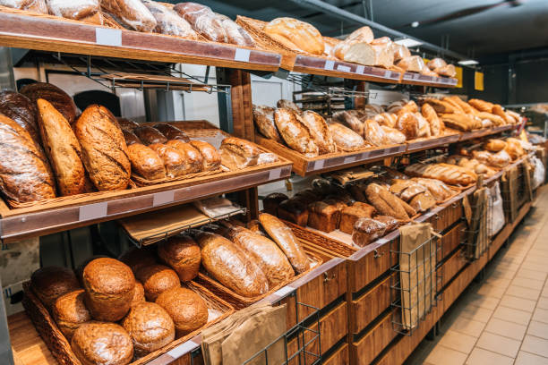istock close up view of freshly baked bakery in hypermarket 949889988