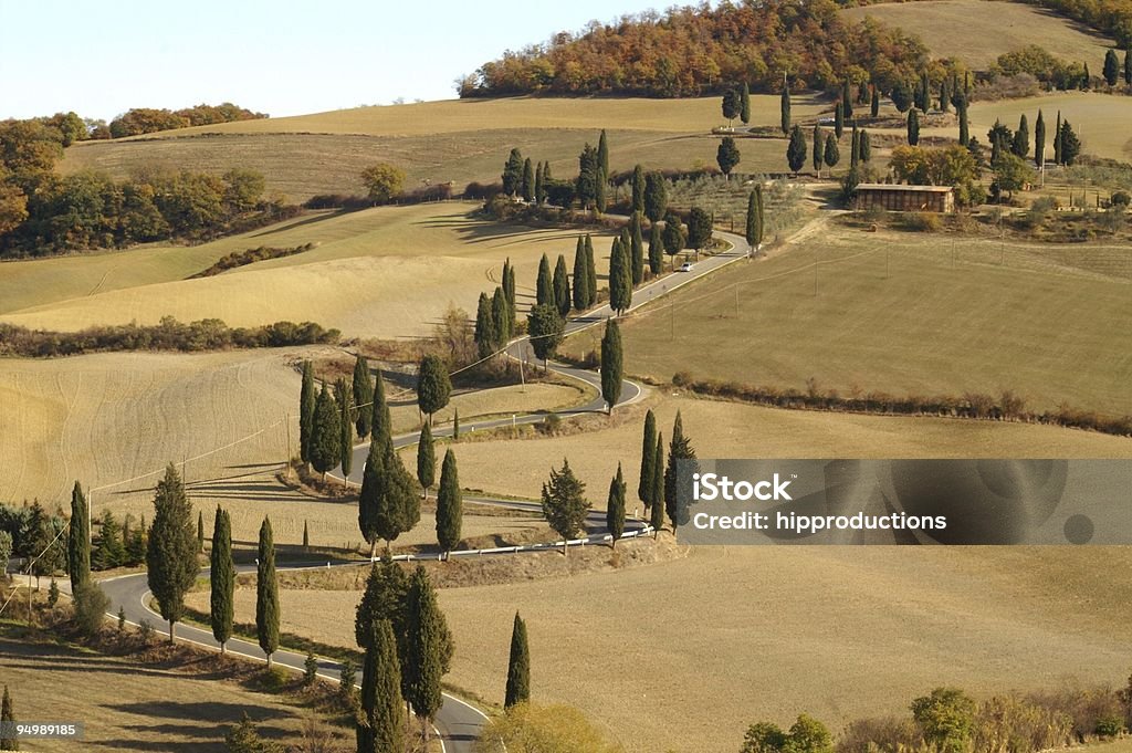 Toskanische Landschaft - Lizenzfrei Abgeschiedenheit Stock-Foto