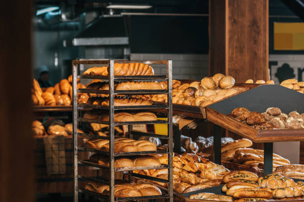 istock close up view of freshly baked bakery in hypermarket 949898304